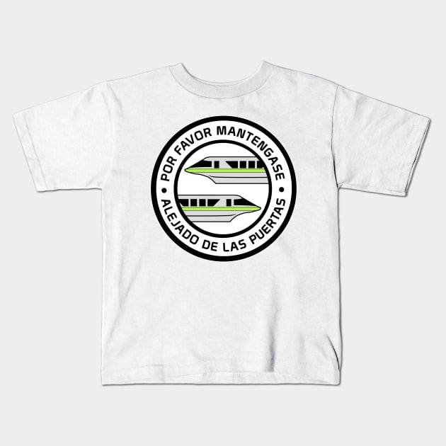 MonorailPorFavorLime Kids T-Shirt by WdwRetro